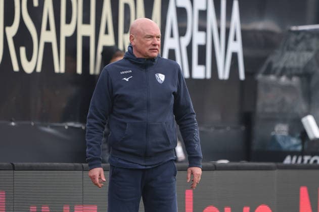 25.01.2026, Fussball, Herren, 2. Bundesliga, Saison 2025 2026, SV 07 Elversberg - VfL Bochum 1848, Trainer Uwe Rösler (VfL Bochum 1848) Elversberg Ursapharm-Arena an der Kaiserlinde Saarland Deutschland (DEU)