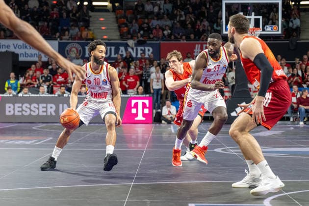 Davion Mintz 10 (Fitness First Wuerzburg Baskets), FC Bayern Basketball vs. Fitness First Wuerzburg Baskets, BBL, Hauptrunde, 25.01.2026 Muenchen Bayern Deutschland