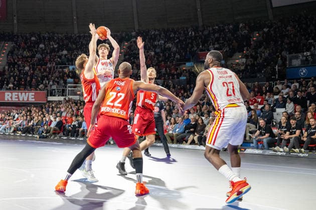 Christian Skladanowski 19 (Fitness First Wuerzburg Baskets), FC Bayern Basketball vs. Fitness First Wuerzburg Baskets, BBL, Hauptrunde, 25.01.2026 Muenchen Bayern Deutschland