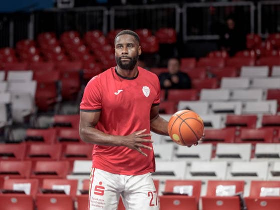 Deutschland: Basketball, Basketball-Bundesliga (BBL) 2025 26, 17. Spieltag - FC Bayern Basketball vs Fitness First Wuerzburg Baskets - BMW Park (Muenchen): Eddy Edigin (Fitness First Wuerzburg Baskets, 27) Copyright: xChristopherxRupprechtx