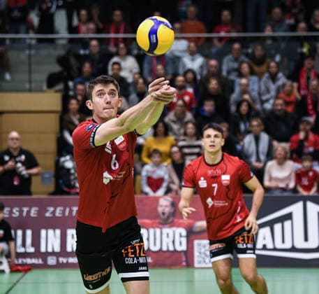 Volleyball 2. Bundesliga Saison 2025 2026 TV Rottenburg - TSV Muehldorf 24.01.2026 Maik Trautmann (TV Rottenburg)