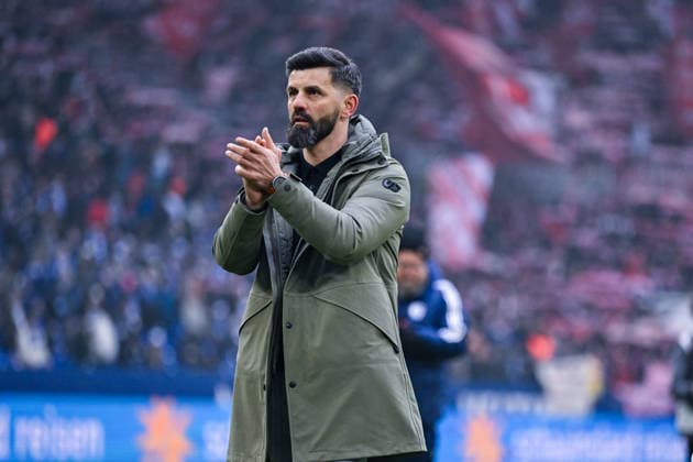 25.01.2026, Fussball, 2. Bundesliga, Saison 2025 2026, 19. Spieltag, FC Schalke 04 - 1. FC Kaiserslautern, Trainer Miron Muslic (FC Schalke 04) xRHR-FOTO YYx