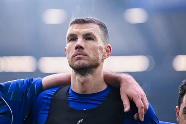 25.01.2026, Fussball, 2. Bundesliga, Saison 2025 2026, 19. Spieltag, FC Schalke 04 - 1. FC Kaiserslautern, Edin DÅ¾eko Dzeko (FC Schalke 04) xRHR-FOTO YYx