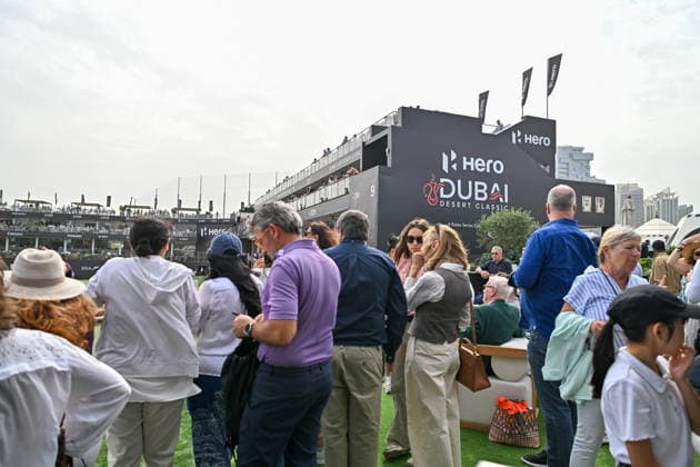 Hero Dubai Desert Classic 2026 DUBAI, UNITED ARAB EMIRATES - JANUARY 25: People watch the competition as American golfer Patrick Reed and Spanish golfer David Puig compete during the fourth and final round of the Hero Dubai Desert Classic 2026 at Emirates Golf Club in Dubai, United Arab Emirates on January 25, 2026. Waleed Zein Anadolu Dubai United Arab Emirates. Editorial use only. Please get in touch for any other usage.  Copyright: x2026xAnadoluxWaleedxZeinx