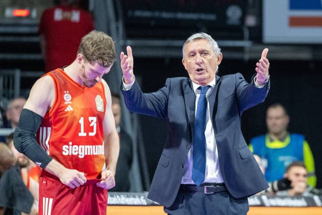 Chefcoach Svetislav Persic (FC Bayern Basketball), FC Bayern Basketball vs. Fitness First Wuerzburg Baskets, BBL, Hauptrunde, 25.01.2026 Muenchen Bayern Deutschland
