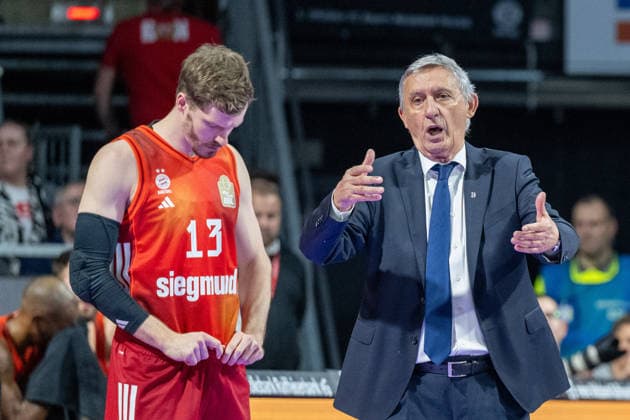 Chefcoach Svetislav Persic (FC Bayern Basketball), FC Bayern Basketball vs. Fitness First Wuerzburg Baskets, BBL, Hauptrunde, 25.01.2026 Muenchen Bayern Deutschland