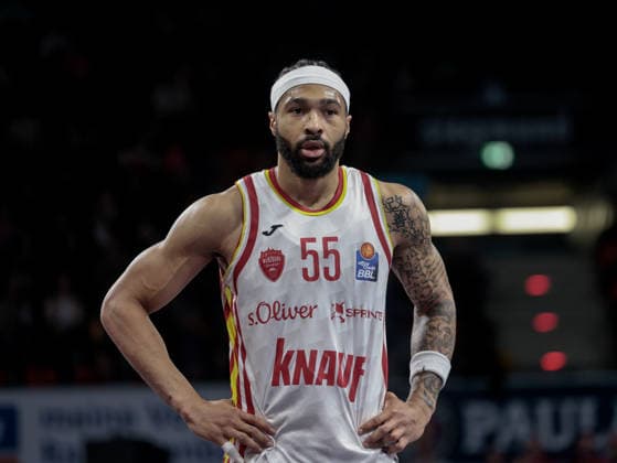 Deutschland: Basketball, Basketball-Bundesliga (BBL) 2025 26, 17. Spieltag - FC Bayern Basketball vs Fitness First Wuerzburg Baskets - BMW Park (Muenchen): David Muenkat (Fitness First Wuerzburg Baskets, 55) Copyright: xChristopherxRupprechtx