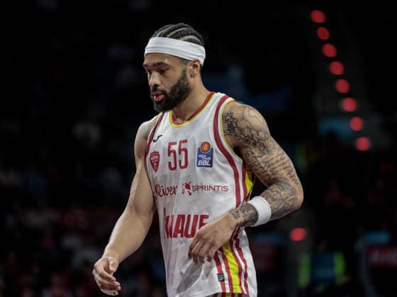 Deutschland: Basketball, Basketball-Bundesliga (BBL) 2025 26, 17. Spieltag - FC Bayern Basketball vs Fitness First Wuerzburg Baskets - BMW Park (Muenchen): David Muenkat (Fitness First Wuerzburg Baskets, 55) Copyright: xChristopherxRupprechtx
