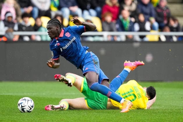 FC Nantes v OGC Nice - Ligue 1 McDonald s 2025 2026 37 Kojo PEPRAH OPPONG (ogcn) during the Ligue 1 McDonald s match between Nantes and Nice at Stade de la Beaujoire on January 25, 2026 in Nantes, France. Nantes France  Copyright: xFEPx 776348259