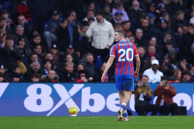 London, England, 25th January 2026. Adam Wharton of Crystal Palace leaves the pitch after being shown a red card during the Crystal Palace vs Chelsea Premier League match at Selhurst Park, London. Picture credit should read: Paul Terry Sportimage EDITORIAL USE ONLY. No use with unauthorised audio, video, data, fixture lists, club league logos or live services. Online in-match use limited to 120 images, no video emulation. No use in betting, games or single club league player publications. SPI_051_PT_Palace_Chelsea SPI-4478-0051