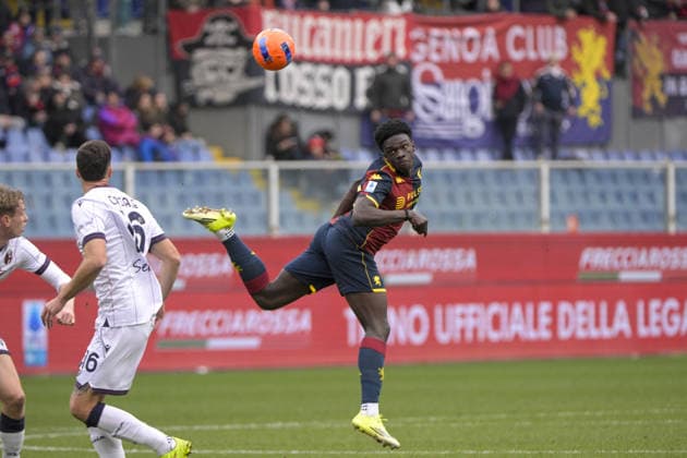 EKATOR during Genoa CFC vs Bologna FC, Italian soccer Serie A match in Genoa, Italy, January 25 2026  Copyright: xJacopoxCane IPAxSportx xipa-agency.netx xx IPA_70550155 IPA_Agency_IPA70550155
