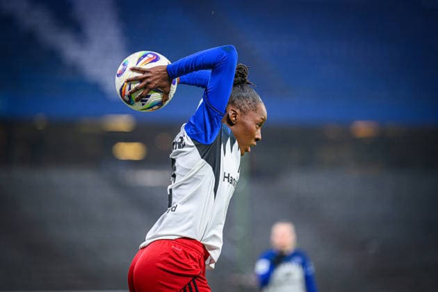 Fußball I Frauen I Saison 2025-2026 I Bundesliga I 15. Spieltag I Hamburger SV - SGS Essen I 25.01.2026 Magou DoucourÃ (2, Hamburger SV) Hamburg Volksparkstadion Hamburg Deutschland Copyright: xLobecax xHenningxRohlfsx