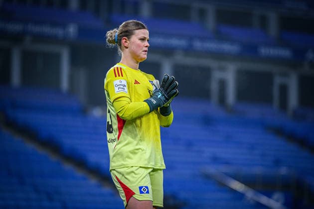 Fußball I Frauen I Saison 2025-2026 I Bundesliga I 15. Spieltag I Hamburger SV - SGS Essen I 25.01.2026 Lea Paulick (25, Hamburger SV) Hamburg Volksparkstadion Hamburg Deutschland Copyright: xLobecax xHenningxRohlfsx