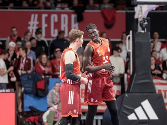 Deutschland: Basketball, Basketball-Bundesliga (BBL) 2025 26, 17. Spieltag - FC Bayern Basketball vs Fitness First Wuerzburg Baskets - BMW Park (Muenchen): Wenyen Gabriel (FC Bayern Muenchen, 32) Copyright: xChristopherxRupprechtx