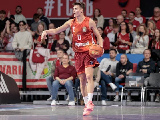 Deutschland: Basketball, Basketball-Bundesliga (BBL) 2025 26, 17. Spieltag - FC Bayern Basketball vs Fitness First Wuerzburg Baskets - BMW Park (Muenchen): Neno Dimitrijevic (FC Bayern Muenchen, 0) Copyright: xChristopherxRupprechtx