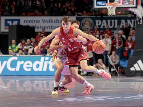 Deutschland: Basketball, Basketball-Bundesliga (BBL) 2025 26, 17. Spieltag - FC Bayern Basketball vs Fitness First Wuerzburg Baskets - BMW Park (Muenchen): Neno Dimitrijevic (FC Bayern Muenchen, 0) Copyright: xChristopherxRupprechtx