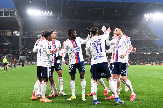 FC Metz v Olympique Lyonnais - Ligue 1 McDonald s 2025 2026 09 ENDRICK Felipe Moreira de Sousa (ol) - 21 Ruben KLUIVERT (ol) - 22 Clinton MATA PEDRO LOURENCO (ol) - 33 Hans HATEBOER (ol) during the Ligue 1 McDonald s match between Metz and Lyon at Stade Saint-Symphorien on January 25, 2026 in Metz, France. Metz France  Copyright: xFEPx 776348258