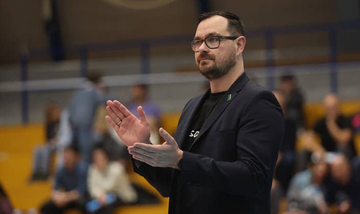 Ludwigsburg , 1. Bundesliga Volleyball Barock Volleys MTV Ludwigsburg vs. WWK Volleys Herrsching , Thomas Ranner ( Trainer Herrsching )