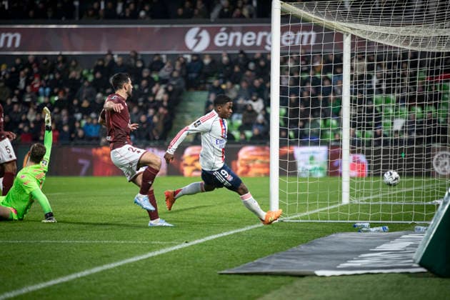 FOOTBALL: Ligue 1 FC Metz vs Olimpique Lyonnais (OL) - 25 01 2026 Stade Saint-Symphorien. Metz - France Endrick, but 9  Copyright: xElyxandroxCEGARRAx