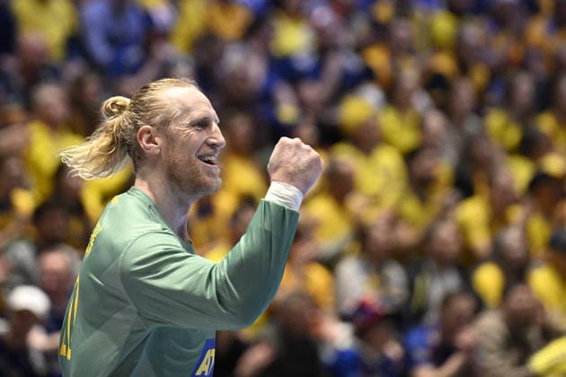 Sweden s goalkeeper Mikael Appelgren during the match in the intermediate round of the handball European Championship, EM, Europameisterschaft between Iceland and Sweden in Malmö Arena, Malmö, Sweden, January 25, 2026. MALMÖ SWEDEN x50090x
