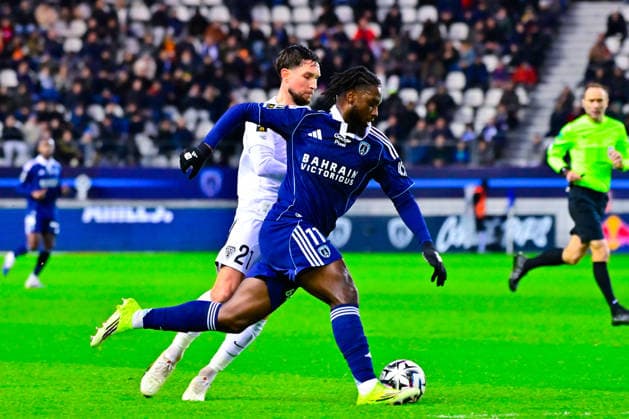 FOOTBALL : Paris FC vs Angers - Ligue 1 - 25 01 2026 Krasso Jean Philippe ( 11 - PFC ) during the Ligue 1 match between Paris FC and Angers SCO at Stade Jean Bouin on January 25, 2026 in Paris, France. ( Photo by Federico Pestellini PsnewZ ) - ParisFrance  Copyright: xFedericoxPestellinix