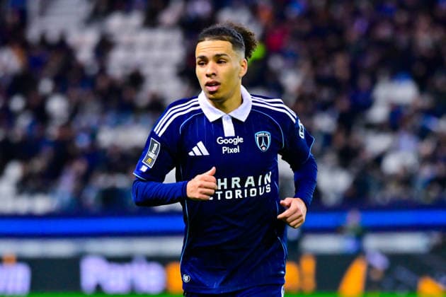 FOOTBALL : Paris FC vs Angers - Ligue 1 - 25 01 2026 Ilan KEBBAL ( 10 - PFC ) during the Ligue 1 match between Paris FC and Angers SCO at Stade Jean Bouin on January 25, 2026 in Paris, France. ( Photo by Federico Pestellini PsnewZ ) - ParisFrance  Copyright: xFedericoxPestellinix