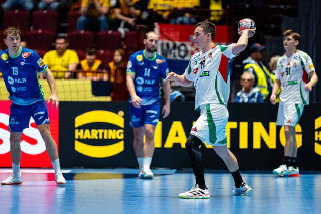 Slovenia v Hungary, EHF EURO 2026, Malmo, Sweden Malmo, Sweden. 25th of January, 2026. Mate Onodi-Janoskuti (71) of Hungary seen during the mens EHF Euro 2026 match between Slovenia and Hungary at Malmo Arena in Malmo. Sweden, Malmo, Malmö Arena  Copyright: xGonzalesxPhoto TobiasxJorgensenx