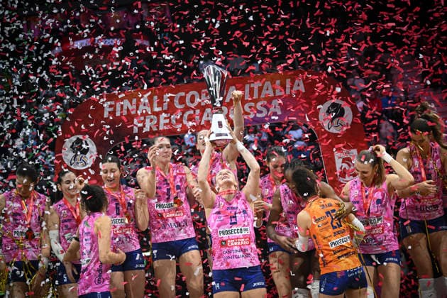 January 25, 2026, Turin, Turin, Italy: Turin, 25th january 2026. .LVF Coppa Italia Frecciarossa Italian Volley Final: Savino Del Bene Scandicci - Prosecco DOC A. Carraro Imoco Conegliano Turin Italy - ZUMAm214 20260125_zip_m214_004 Copyright: xMatteoxSeccix