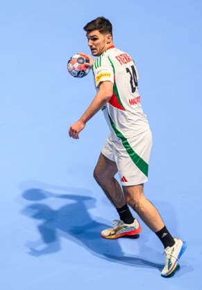 260125 Gergo Fazekas of Hungary during the EHF European Handball Championship main round match between Slovenia and Hungary on January 25, 2026 in Malmö. Photo: Petter Arvidson BILDBYRAN kod PA PA1137 handball handboll handball handbolls-em 2026 slovenien slovenia hungary ungern ehf european handball championship bbeng Copyright: PETTERxARVIDSON BB260125PA124