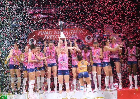 foto IPP massimo Rana Torino 25 01 2026 pallavolo volley femminile finale coppa italia imoco Conegliano vs savino del bene Scandicci nella foto : la vittoria di Conegliano italy ITALY  Copyright: xR4924_italyphotopressx