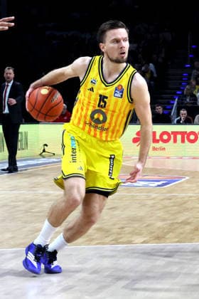 DEU, easyCredit BBL, ALBA vs. BMA365 Bamberg Baskets, 25.01.2026, Max-Schmeling-Halle, Berlin, DEU, easyCredit BBL, ALBA vs. BMA365 Bamberg Baskets, im Bild Martin Hermannsson (ALBA Berlin 15)