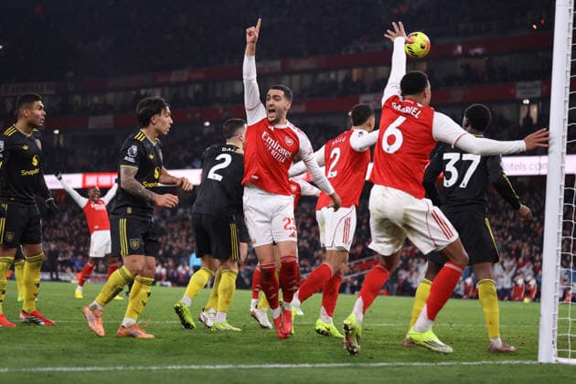 Arsenal v Manchester United, ManU 25 January 2026, London - Premier League Football - Arsenal v Manchester United - Mikel Merino of Arsenal reacts after he had scored the equalising goal (2-2) - Photo: Jacques Feeney Offside. London UK Copyright: xJacquesxFeeneyx xOffsidexOffside