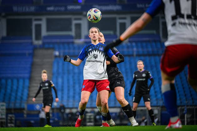 Fußball I Frauen I Saison 2025-2026 I Bundesliga I 15. Spieltag I Hamburger SV - SGS Essen I 25.01.2026 Maria Mikolajova (27, Hamburger SV) Hamburg Volksparkstadion Hamburg Deutschland Copyright: xLobecax xHenningxRohlfsx