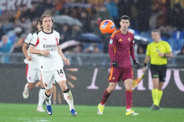 AC Milan s Luka Modric during the Serie A EniLive soccer match between Roma and Milan at the Rome s Olympic stadium, Italy - Sunday January 25, 2026 - Soccer ( Photo by Alfredo Falcone LaPresse )  Copyright: xAlfredoxFalcone LaPressex