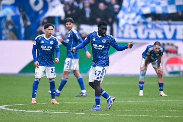 25.01.2026, Fussball, 2. Bundesliga, Saison 2025 2026, 19. Spieltag, FC Schalke 04 - 1. FC Kaiserslautern, Zaid Tchibara (FC Schalke 04) xRHR-FOTO YYx