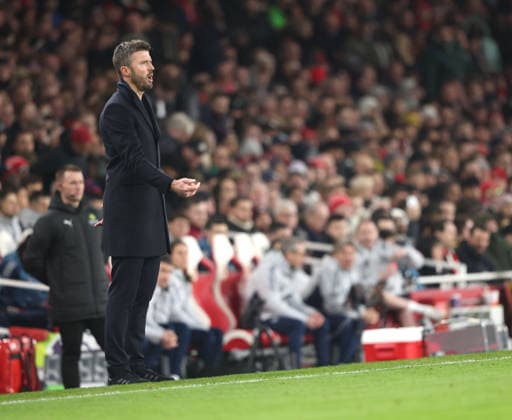 Michael Carrick (Man Utd head coach) at the Arsenal v Manchester United, ManU EPL match, at the Emirates Stadium, London, UK on 25th January, 2026. 