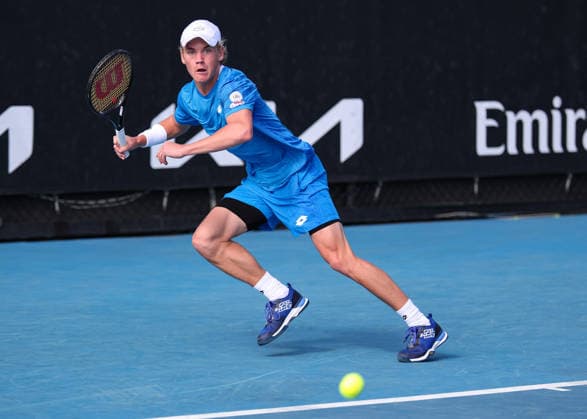 Oliver Majdandzic (GER), Jungen Einzel, Boys Singles Australian Open 2026, Melbourne Park, Melbourne, Victoria, Australia. Copyright: xJuergenxHasenkopfx