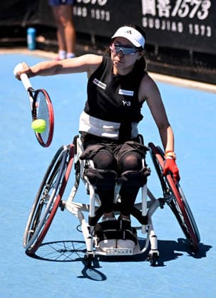 TENNIS AUSTRALIAN OPEN, Momoko Ohtani of Japan in action during her 1st round wheelchair singles match against compatriot Saki Takamuro on day 9 of the 2026 Australian Open tennis tournament at Melbourne Park in Melbourne, Monday, January 26, 2026. ( NO ARCHIVING MELBOURNE VICTORIA AUSTRALIA  Copyright: xJAMESxROSSx 20260126121826760930