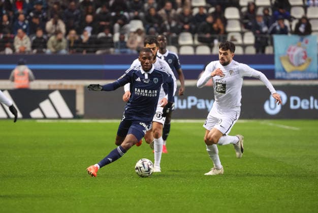 Paris FC - Angers (J19 Ligue 1 McDonald s) 25 janvier 2026 Paris FC - Angers J19 Ligue 1 McDonald s 25 janvier 2026 Adama Camara Paris FC - Angers J19 Ligue 1 McDonald s 25 janvier 2026 au stade Jean Bouin o Paris. Paris FC vs. Angers Matchday 19 of Ligue 1 McDonald s January 25, 2026, at Jean Bouin Stadium in Paris.  Copyright: xFabricexChasseryx  Copyright: xIMAGO FabricexChasseryx