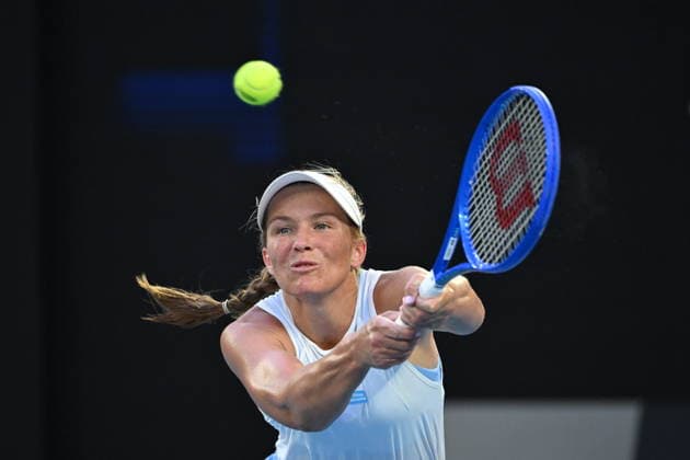 TENNIS AUSTRALIAN OPEN, Maddison Inglis of Australia in action during the Women™s 4th round match against Iga Swiatek of Poland on day 9 of the 2026 Australian Open tennis tournament at Melbourne Park in Melbourne, Monday, January 26, 2026. ( NO ARCHIVING MELBOURNE VICTORIA AUSTRALIA  Copyright: xJAMESxROSSx 20260126150001336730