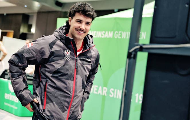 OLYMPICS - Winter Olympic Games, Olympische Spiele, Olympia, OS Milano Cortina 2026 VIENNA,AUSTRIA,26.JAN.26 - OLYMPICS - Winter Olympic Games Milano Cortina 2026, preview, OEOC equipping. Image shows Christoph Danksagmueller (AUT).  GEPAxpictures xMatthiasxHauer