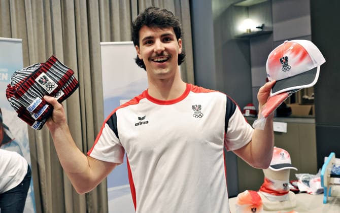 OLYMPICS - Winter Olympic Games, Olympische Spiele, Olympia, OS Milano Cortina 2026 VIENNA,AUSTRIA,26.JAN.26 - OLYMPICS - Winter Olympic Games Milano Cortina 2026, preview, OEOC equipping. Image shows Christoph Danksagmueller (AUT).  GEPAxpictures xMatthiasxHauer