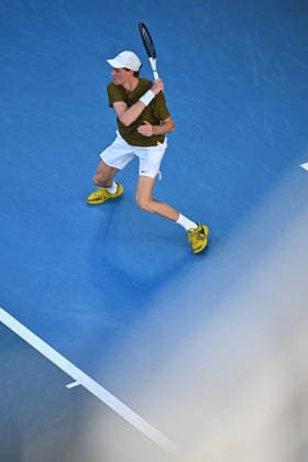 Australian Open - Melbourne Jannik Sinner (ITA) during his fourth round match at the 2026 Australian Open at Melbourne Park in Melbourne, AUSTRALIA, on January 26, 2026. Photo by Corinne Dubreuil ABACAPRESS.COM Melbourne Australia  Copyright: xDubreuilxCorinne ABACAx
