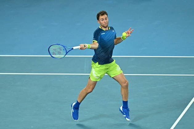 Australian Open - Melbourne Casper Ruud (NOR) during his fourth round match at the 2026 Australian Open at Melbourne Park in Melbourne, AUSTRALIA, on January 26, 2026. Photo by Corinne Dubreuil ABACAPRESS.COM Melbourne Australia  Copyright: xDubreuilxCorinne ABACAx