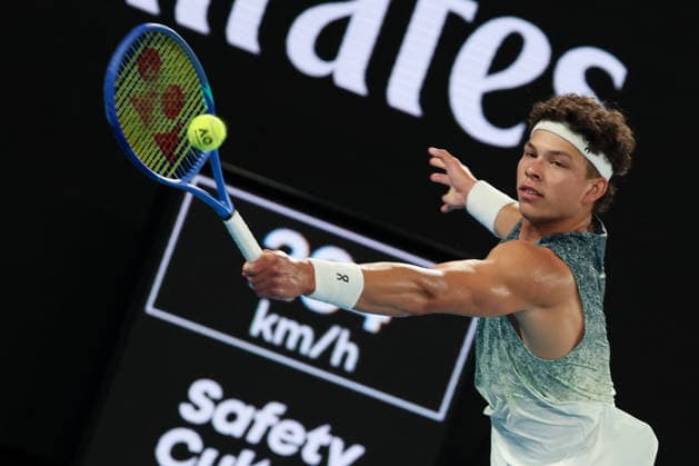 TENNIS : Open d Australie 2026 - Melbourne - 26 01 2026 Ben Shelton - Australian Open - Melbourne - 26 01 2026 MELBOURNE  Copyright: xSportxPSNEWZx