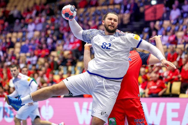 26.01.2026, Handball, Men s EHF EURO 2026, Norwegen - Portugal, Jyske Bank Boxen in Herning, Dänemark, Main Round: Luis Diogo Sousa Frade (Portugal 82) Dänemark