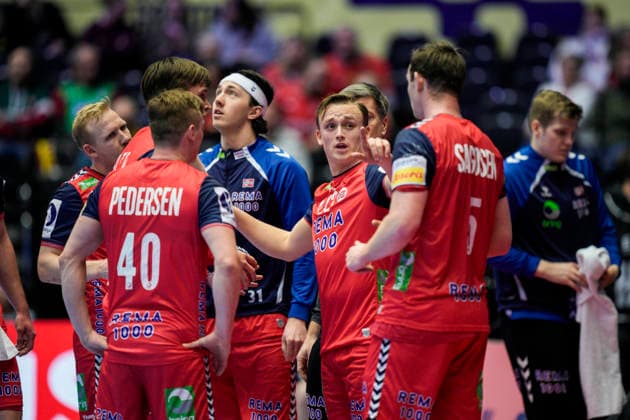 Handball European Championship 2026 Portugal Norway Herning, Denmark 20260126 Norway during the European Championship handball match between Portugal and Norway in the Boxen arena in Herning Photo Stian Lysberg Solum NTB Herning Denmark EDITORIAL USE ONLY RESTRICTED USE FOR BETTING COMPANIES  Copyright: xStianxLysbergxSolumx xNTBx