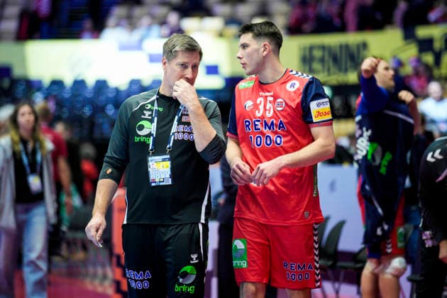 Handball European Championship 2026 Portugal Norway Herning, Denmark 20260126 Patrick Helland Anderson during the European Championship handball match between Portugal and Norway at Boxen arena in Herning Photo Stian Lysberg Solum NTB Herning Denmark EDITORIAL USE ONLY RESTRICTED USE FOR BETTING COMPANIES  Copyright: xStianxLysbergxSolumx xNTBx
