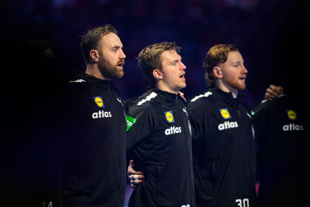 European Men s Handball Championship: Denmark - Germany Germanys Andres Wolff prior to the EHF Euro 2026 main round men s handball match between Denmark and Germany at Jyske Bank Boxen in Herning, Monday, January 26, 2026. (Photo: Bo Amstrup Scanpix 2026) , Herning Denmark Copyright: BoxAmstrupx spdk20260126-202640-L