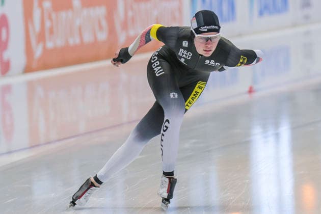 EISSCHNELLLAUF - Josephine SCHLÖRB (GER) bei dem ISU Eisschnelllauf Weltcup in Inzell über 3.000m der Damen Division B am 24.01.2026, Deutschland, Oberbayern, Traunstein Inzell Max-Aicher-Arena Oberbayern Deutschland *** SPEED SKATING Josephine SCHLÖRB GER at the ISU Speed Skating World Cup in Inzell over 3 000m Womens Division B on 24 01 2026, Germany, Oberbayern, Traunstein Inzell Max Aicher Arena Oberbayern Germany